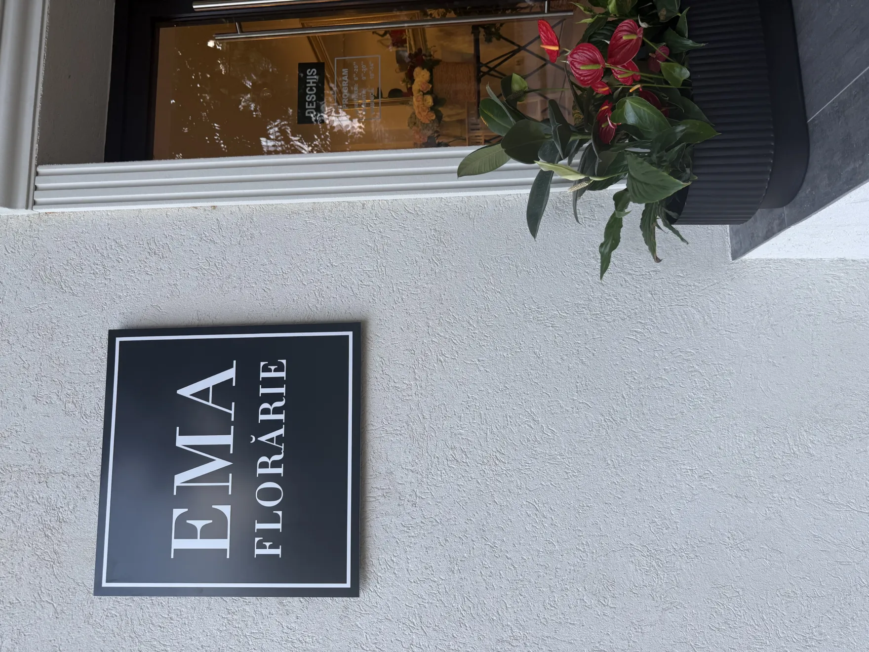 Flower shop storefront